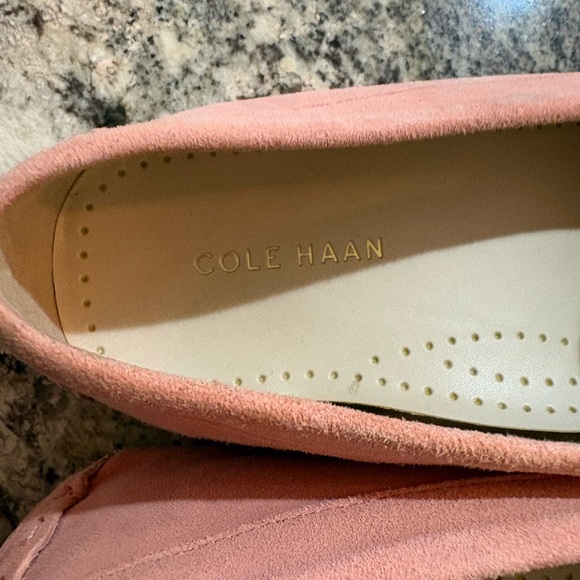 Cole Haan Women's Blush Pink Perforated Loafers - Picture 3 of 3